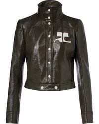 Courreges - Cotton-Blend Vinyl Jacket - Lyst