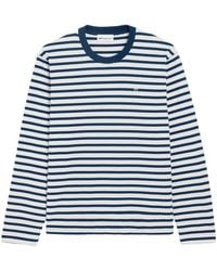 Ami Paris - Long Sleeves Boxy Fit Mariniere Teeshirt With Ami De Coeur Patch - Lyst