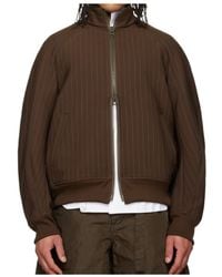 Sacai - Pinstripe Bomber Jacket - Lyst