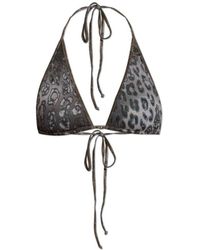 DIESEL - Lace-Up Bikini Top - Lyst