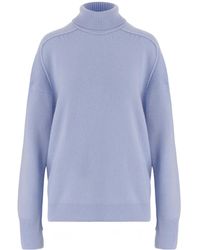 Carven - Long-Sleeve High-Neck Sweater - Lyst