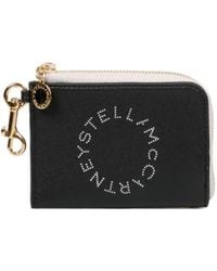 Stella McCartney - Logo Perforated Zipped Wallet - Lyst