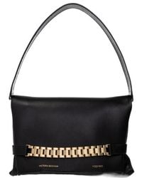 Victoria Beckham - Chain-Detailed Foldover Top Shoulder Bag - Lyst