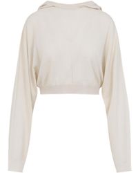 Rick Owens - Cropped Hooded Tunic Pullover - Lyst