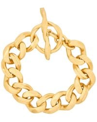 Saint Laurent - Logo Engraved Chain Bracelet - Lyst