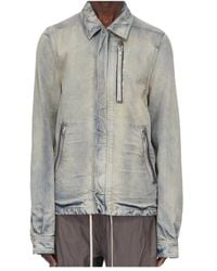 Rick Owens - Concealed Zipfront Jacket - Lyst