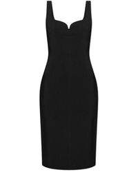 Versace - Spaghetti Straps Fitted Dress - Lyst