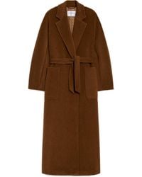Max Mara - Attuale Belted Long-Sleeved Coat - Lyst