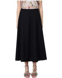 Alberta Ferretti - High-Waisted Midi Skirt - Lyst