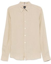 BOSS - Boss Button-Up Curved Hem Shirt - Lyst