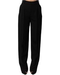 Elisabetta Franchi - Pleated Wide-Leg Pants - Lyst