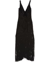 The Attico - The Embroidered Tulle Midi Dress - Lyst