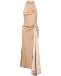 Valentino - Draped Asymmetric-Hem Dress - Lyst