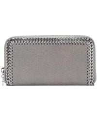 Stella McCartney - Falabella Zip-Around Continental Wallet - Lyst