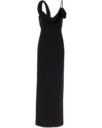Magda Butrym - Floral-Appliqué Wool-Blend Gown - Lyst