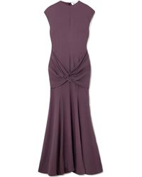 TOVE - Ames Knotted Pleated Maxi Dress - Lyst