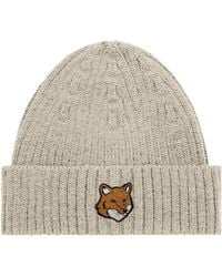 Maison Kitsuné - Maison Kitsuné Fox Head Beanie - Lyst