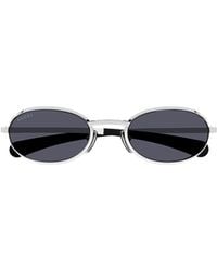 Gucci - Eyewear Oval Frame Sunglasses - Lyst