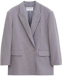 Filippa K - Double-Breasted Flannel Blazer - Lyst
