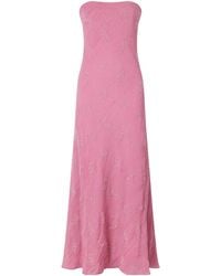 STAUD - Bead-Embellished Crinkled Modal-Blend Organza Maxi Dress - Lyst