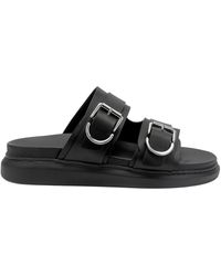 McQueen - Hybrid Double Buckled Sandals - Lyst