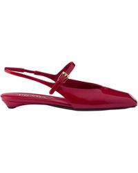 Prada - Patent Leather Slingback Ballerinas - Lyst