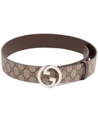 Gucci - Gg Supreme Buckled Belt - Lyst