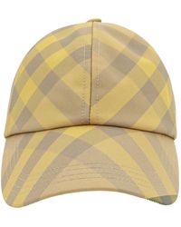 Burberry - Check Printed Baseball Cap - Lyst