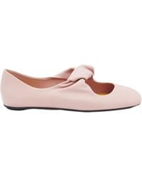 McQueen - Twist-Detail Ballet Flats - Lyst