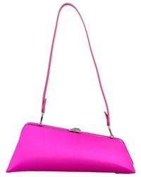 The Attico - The Long Night Logo Detailed Clutch Bag - Lyst