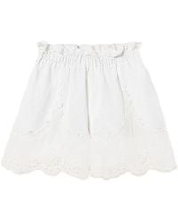 Twinset - Embroidered Scalloped Hem Shorts - Lyst