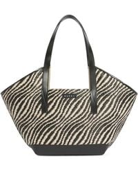 Marni - Raffia-Effect Waves Small Tote Bag - Lyst