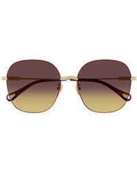 Chloé - Chloé Eyewear Square Frame Sunglasses - Lyst