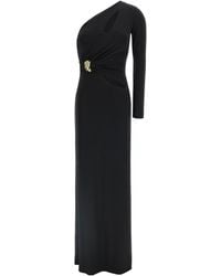 Elisabetta Franchi - Cut-Out One-Shoulder Carpet Dress - Lyst
