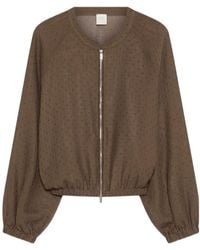Marella - Oversized Bomber Jacket With Micro-Rhinestone Detail - Lyst