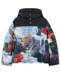Off-White c/o Virgil Abloh - Print Hooded Down Jacket - Lyst