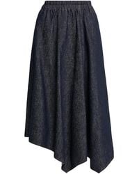 Brunello Cucinelli - Belt Loop Midi Skirt - Lyst