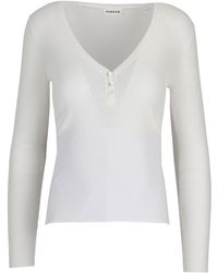 P.A.R.O.S.H. - Cipria V-Neck Top - Lyst