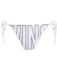 Moschino - Logo Printed Swimsuit Bottom - Lyst