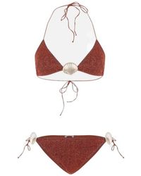 Oséree - Oséree Shell Lurex Bikini Set - Lyst