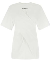 Stella McCartney - Twist Logo Printed Crewneck T-Shirt - Lyst