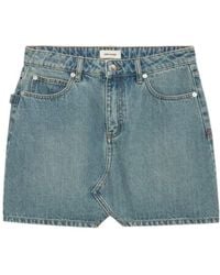 Zadig & Voltaire - Denim Skirt With Belt Loops - Lyst