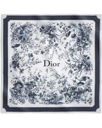Dior - Toile De Jouy Floral Garden 90 Square Scarf - Lyst