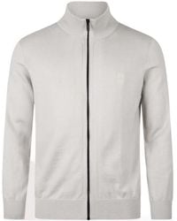 BOSS - Logo-Patterned Knit Sweatshirt - Lyst
