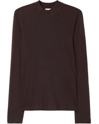 Filippa K - Lyocell Cashmere Mock Neck Top - Lyst