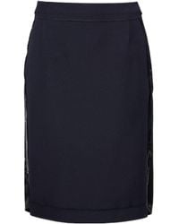 Maison Margiela - Raw Hem Midi Skirt - Lyst