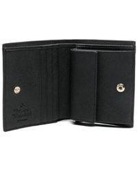 ☆VivienneWestwood★ORB シルバーフラップカードウォレット★ Vivienne Westwood】ORB Logo Saffiano Frame Wallet ☆正規品