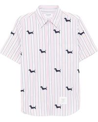 Thom Browne - Straight-Cut Short-Sleeved Shirt - Lyst