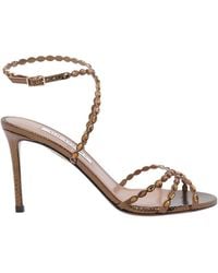 Aquazzura - Love Struck Ankle-Strap Heeled Sandals - Lyst