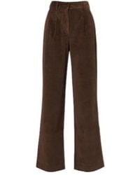AYA MUSE - Aven Cotton-Blend Corduroy Wide-Leg Pants - Lyst